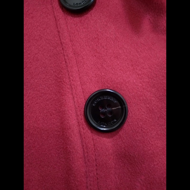 Burberry 磚紅色cashmere 風衣-6