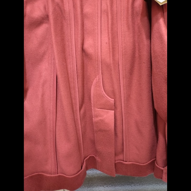 Burberry 磚紅色cashmere 風衣-9