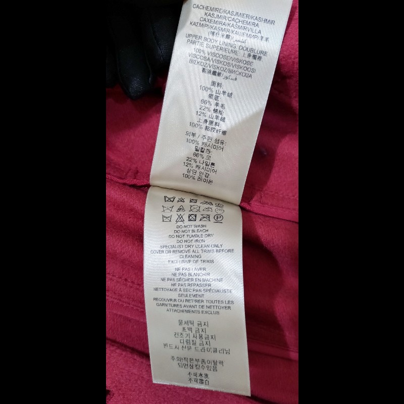 Burberry 磚紅色cashmere 風衣-12