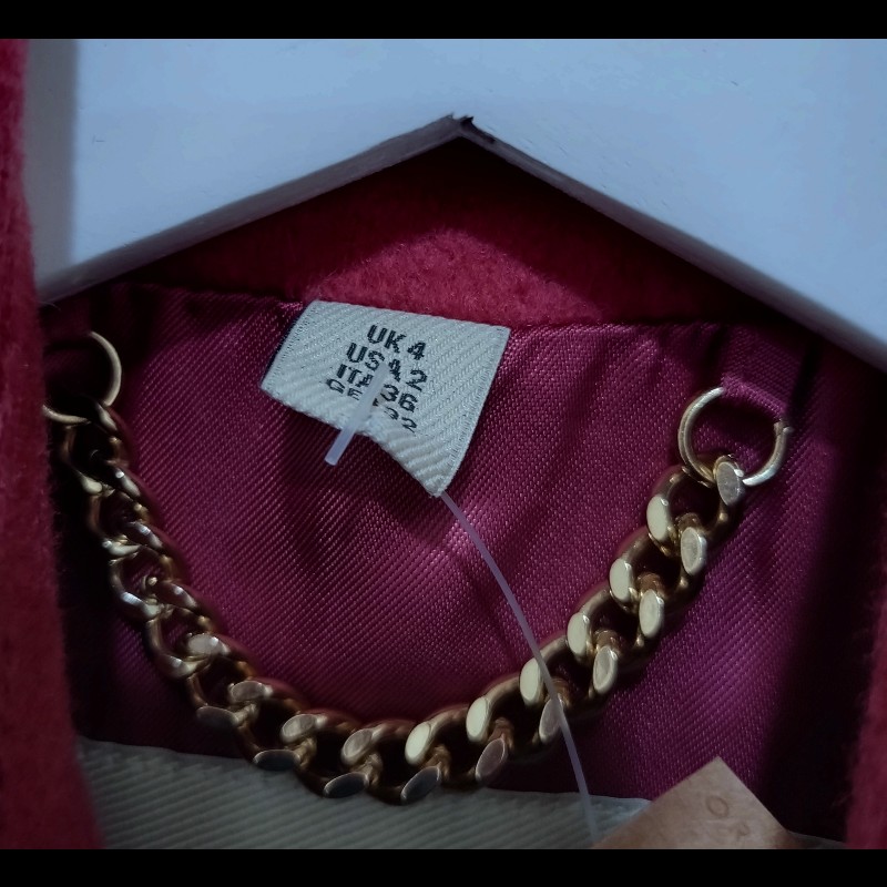 Burberry 磚紅色cashmere 風衣-14