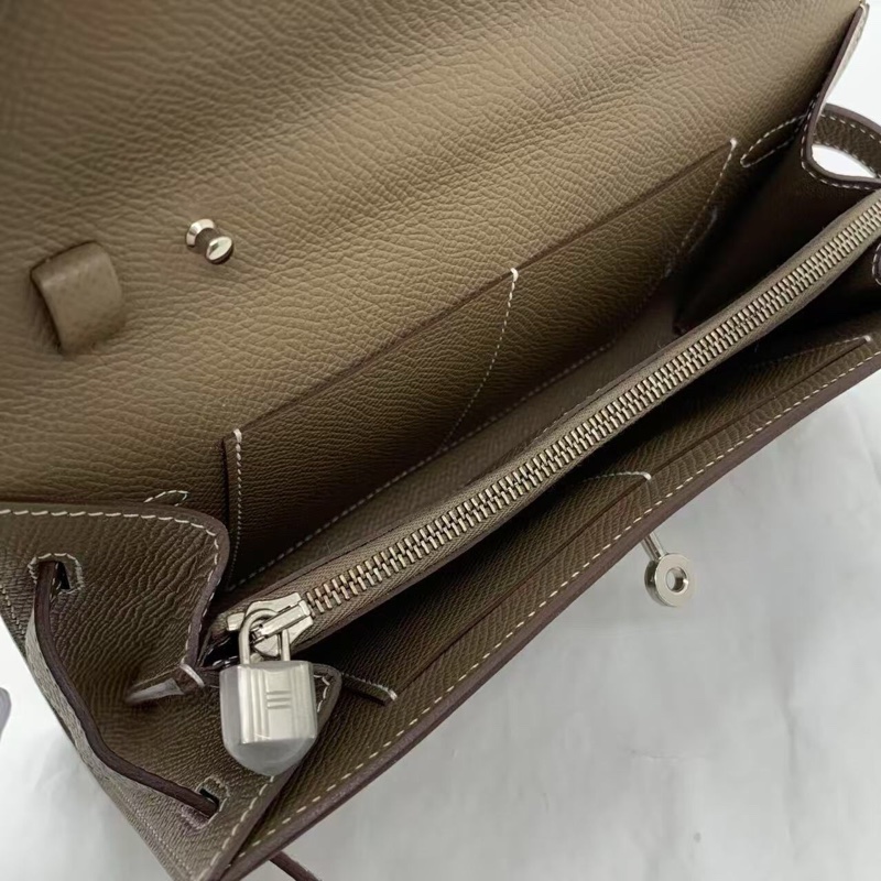 Hermes 愛馬仕 Kelly to go 大象灰 epsom 皮銀扣 z 刻-6