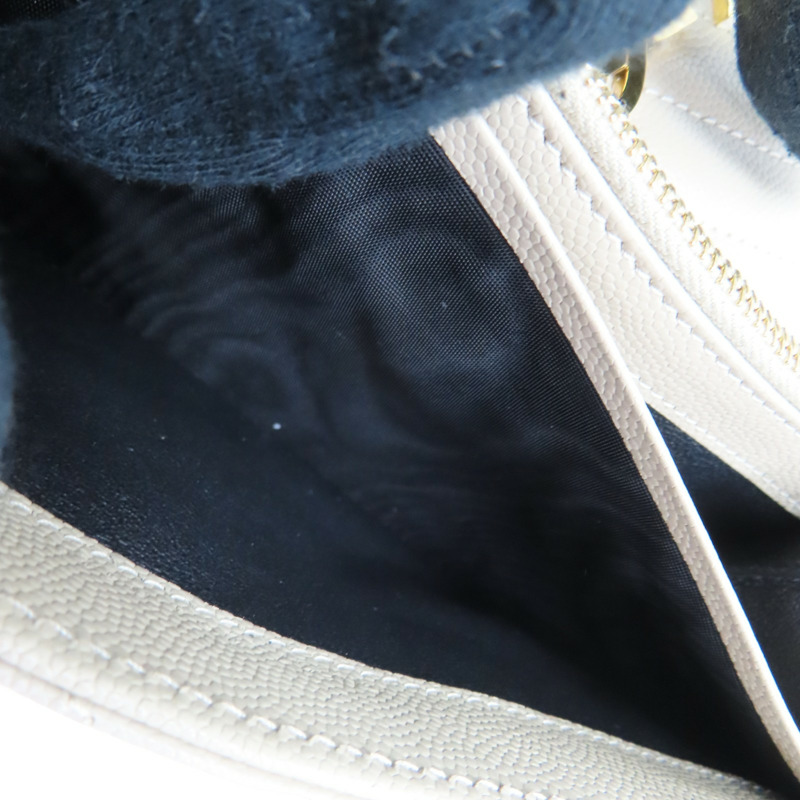 卡其色 山形紋牛皮 金扣 扣式長夾 372264【SAINT LAURENT YSL 聖羅蘭 】 372264-8