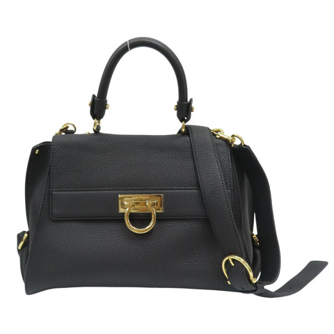 黑色 牛皮 sofia bag 兩用包【Salvatore Ferragamo 菲拉格慕】 21 E530/22