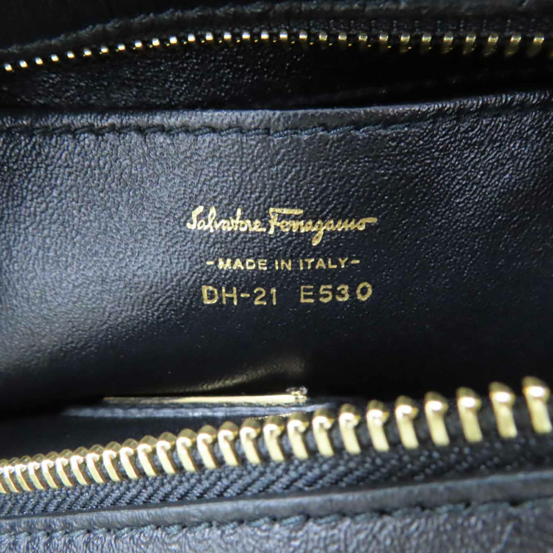 黑色 牛皮 sofia bag 兩用包【Salvatore Ferragamo 菲拉格慕】 21 E530/22-8