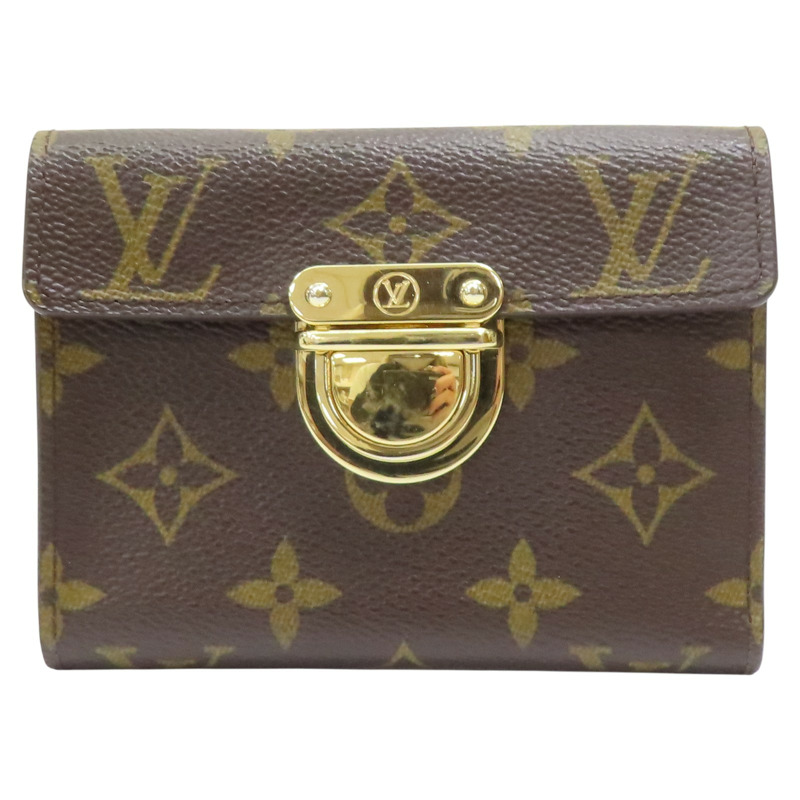 棕色 原花帆布 Coala 三折短夾 M60003【LOUIS VUITTON LV 路易威登】 M60003-0