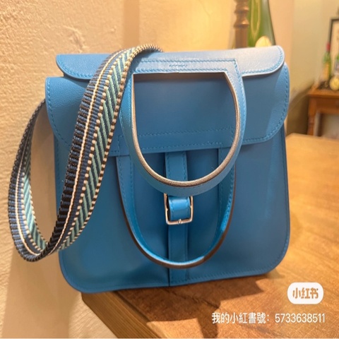 愛馬仕 Hermes HALZAN mini 藍