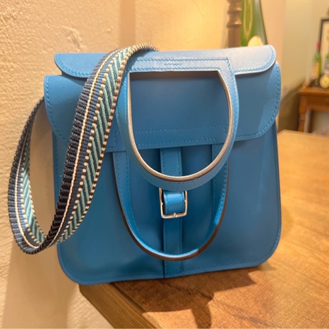 愛馬仕 Hermes HALZAN mini 藍