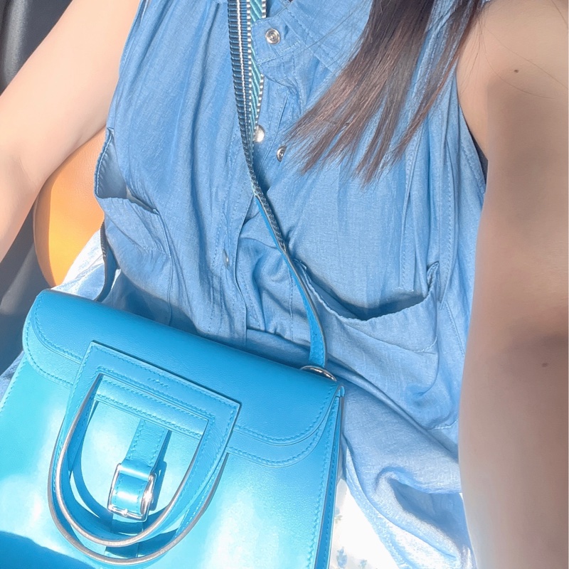 愛馬仕 Hermes HALZAN mini 藍-2