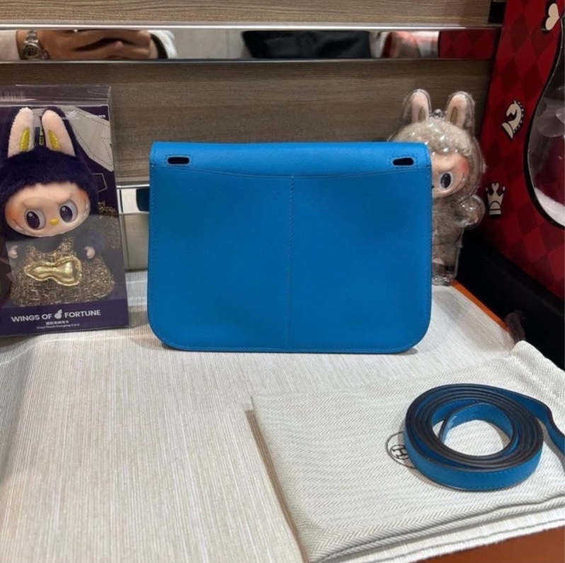 愛馬仕 Hermes HALZAN mini 藍-3