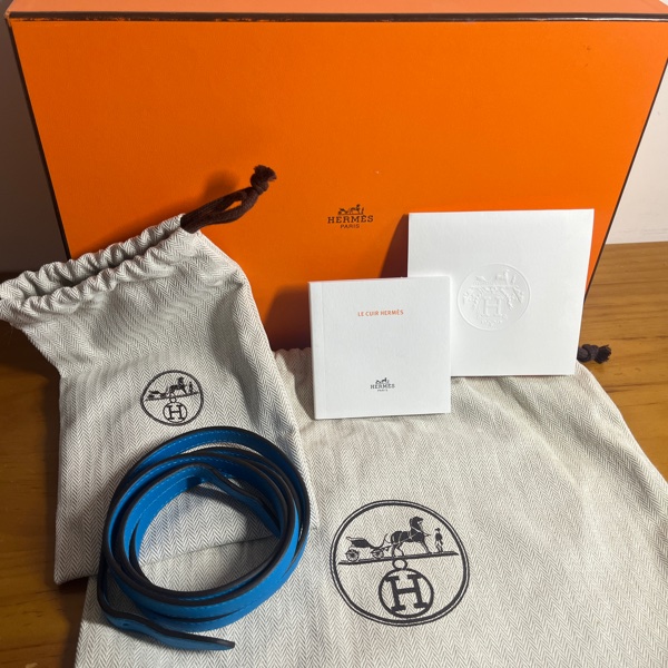 愛馬仕 Hermes HALZAN mini 藍-12