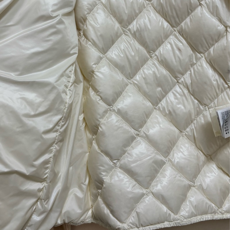 Moncler 羊毛拼接羽絨外套 米白色-6