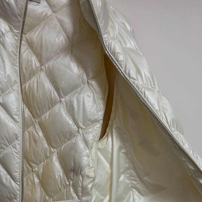 Moncler 羊毛拼接羽絨外套 米白色-9