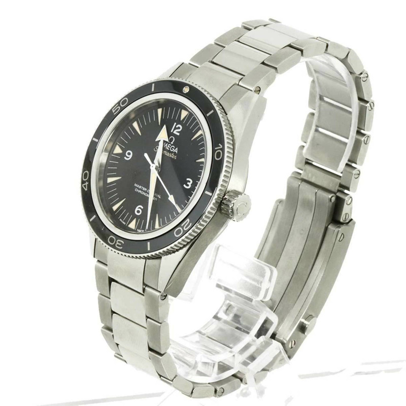 歐米茄海馬300米至臻同軸腕錶 233 30 41 21 01 001 天文台認證男士腕錶 黑色自動上鍊-2