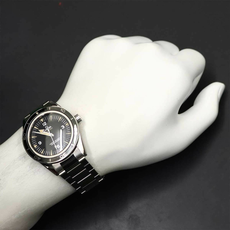 歐米茄海馬300米至臻同軸腕錶 233 30 41 21 01 001 天文台認證男士腕錶 黑色自動上鍊-3