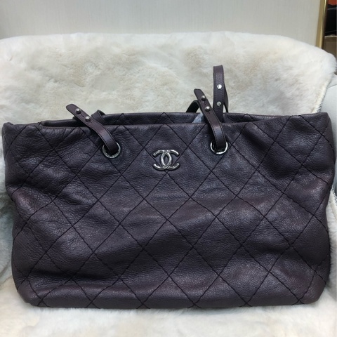 Chanel 紫色大Tote XA710