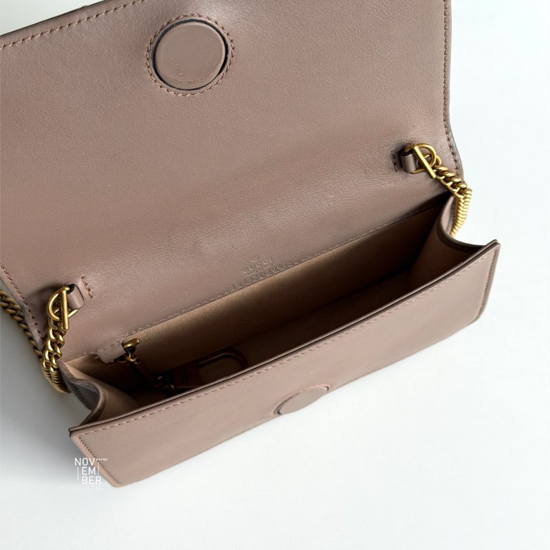 98新🫰🏻 Gucci 古馳 Marmont WOC Mini 裸粉-5