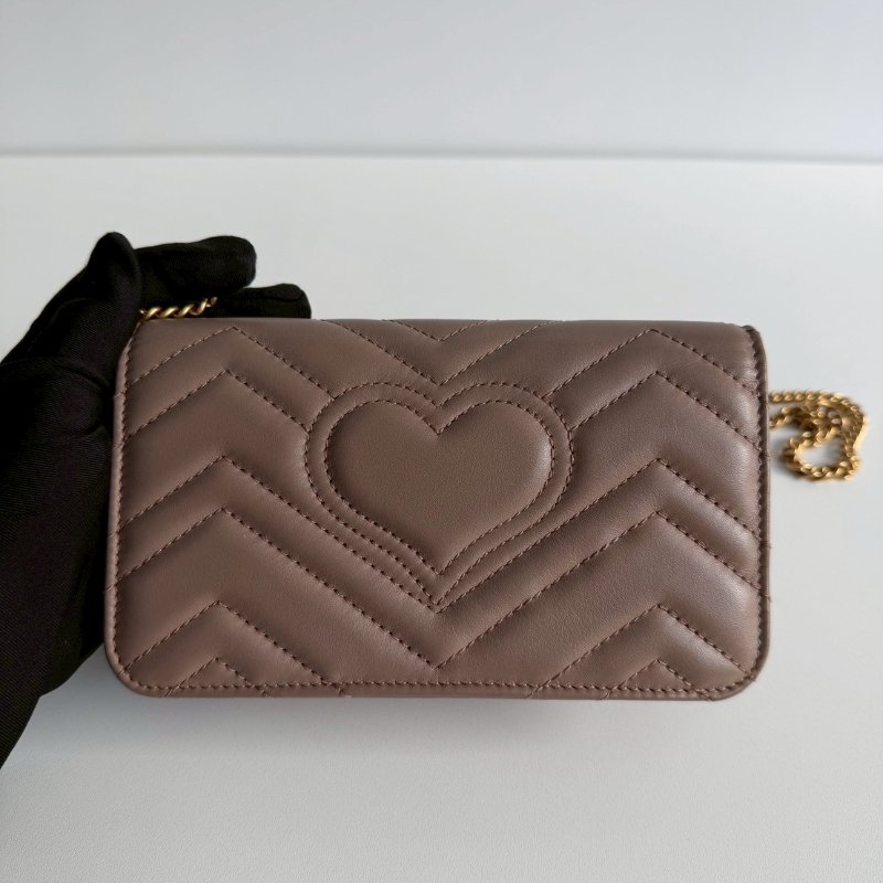 98新🫰🏻 Gucci 古馳 Marmont WOC Mini 裸粉-12