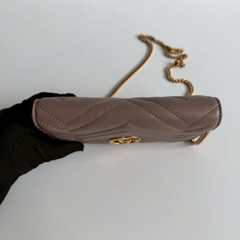 98新🫰🏻 Gucci 古馳 Marmont WOC Mini 裸粉-14