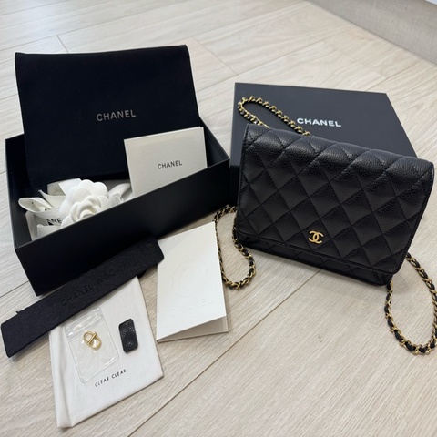 Chanel woc 荔枝牛皮金扣