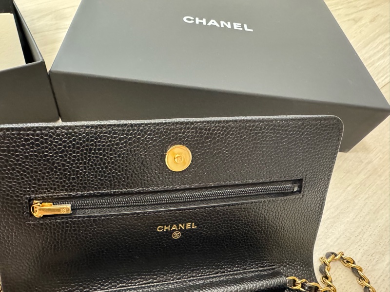 Chanel woc 荔枝牛皮金扣-4