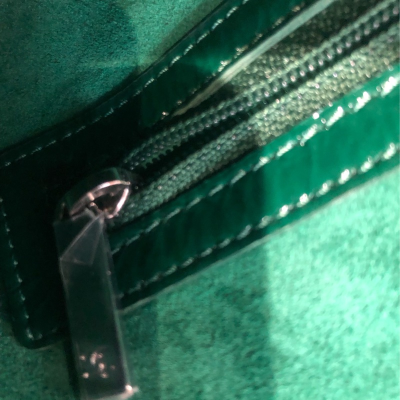 Chanel 綠色V紋圓底單肩鏈條袋 XB944-12