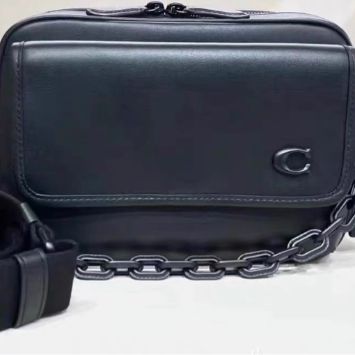 Coach Charter 24 黑色鏈條 男女通用包 閒置新品-5