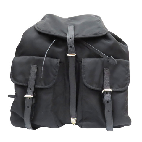 黑色 尼龍 後背包【PRADA 普拉達】 1BZ063