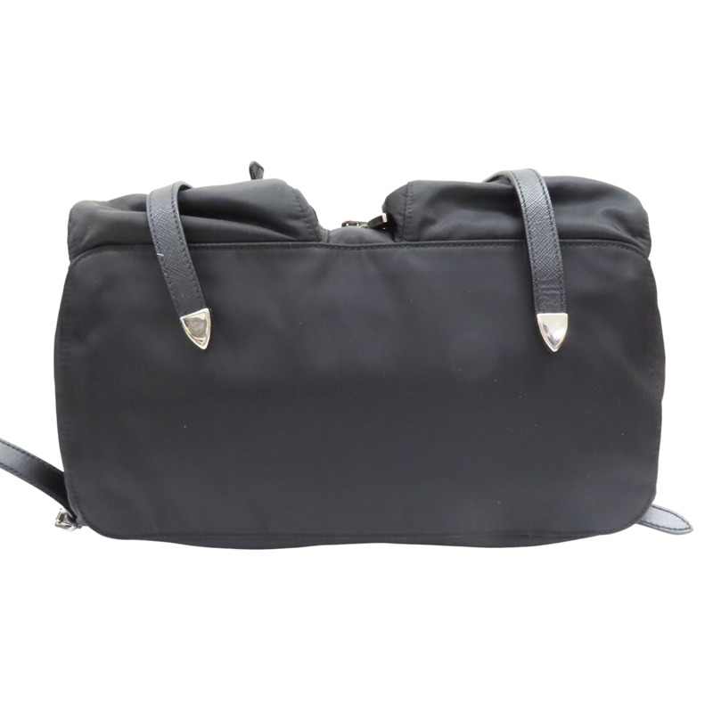 黑色 尼龍 後背包【PRADA 普拉達】 1BZ063-3