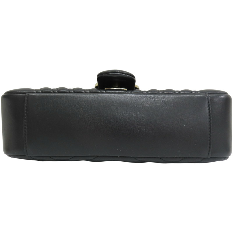 黑色牛皮 MARMONT Flap 肩背包 837267/486628【GUCCI 古馳】 837267/486628BK-3