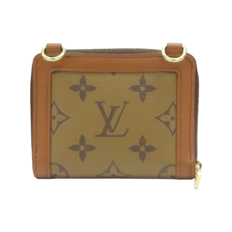 棕色 原花帆布 MINI DAUPHINE 鏈帶短夾 M80724【LOUIS VUITTON LV 路易威登】 M80724-1