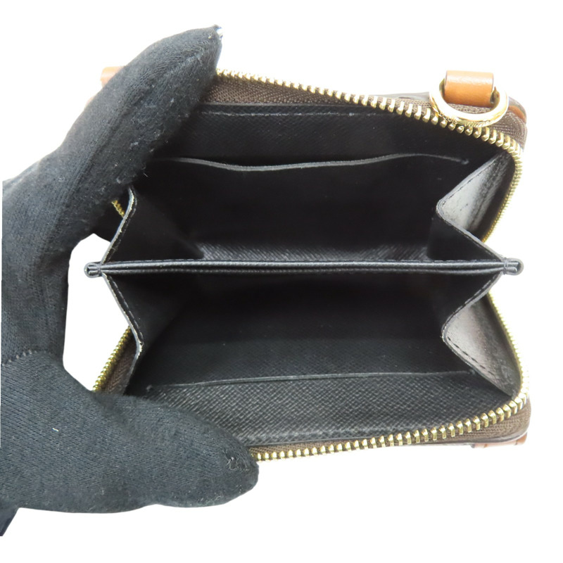 棕色 原花帆布 MINI DAUPHINE 鏈帶短夾 M80724【LOUIS VUITTON LV 路易威登】 M80724-4