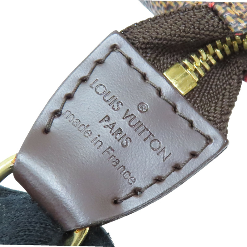 棕色 棋盤格 帆布 Mini Pochette Accessoires 手提包 N58009【LOUIS VUITTON LV 路易威登】 N58009-6