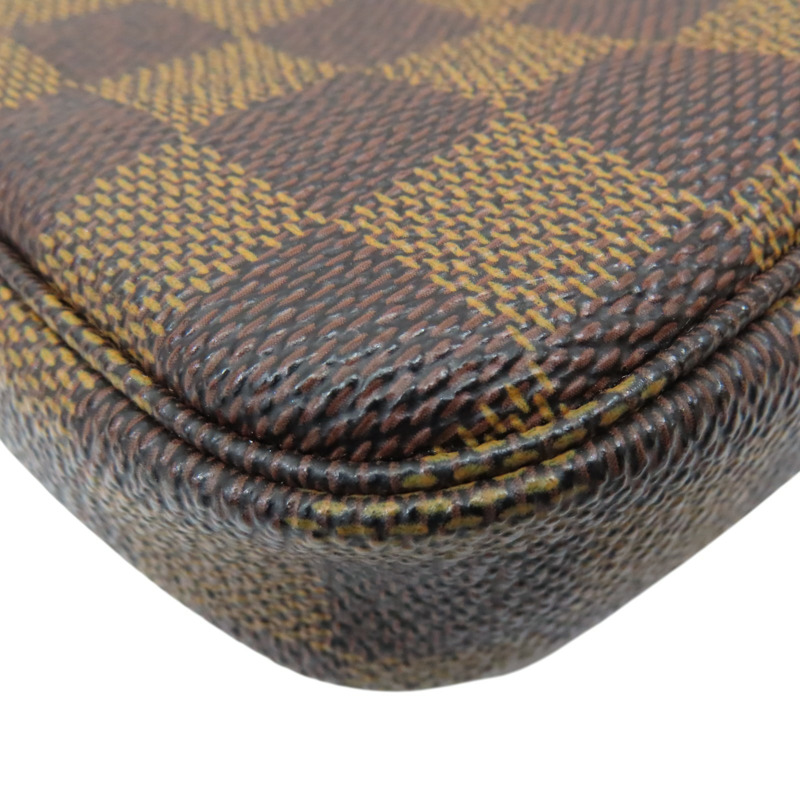 棕色 棋盤格 帆布 Mini Pochette Accessoires 手提包 N58009【LOUIS VUITTON LV 路易威登】 N58009-13