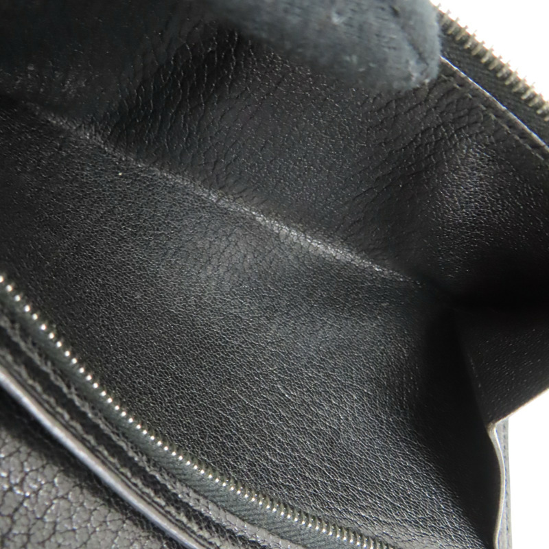 黑色 Chevre山羊皮 Bearn 兩折長夾 口G刻 【HERMES 愛馬仕】-6