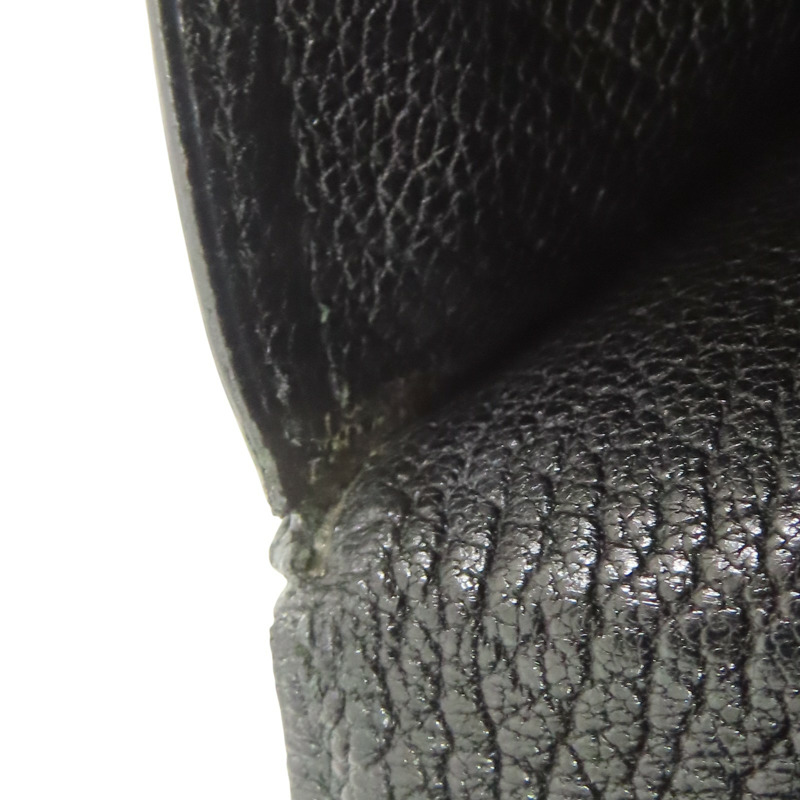 黑色 Chevre山羊皮 Bearn 兩折長夾 口G刻 【HERMES 愛馬仕】-14