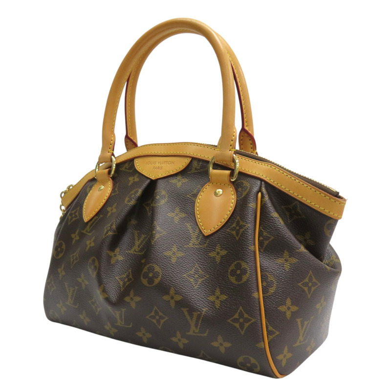 棕色 原花 帆布 Tivoli PM 手提包【LOUIS VUITTON LV 路易威登】 M40143-2
