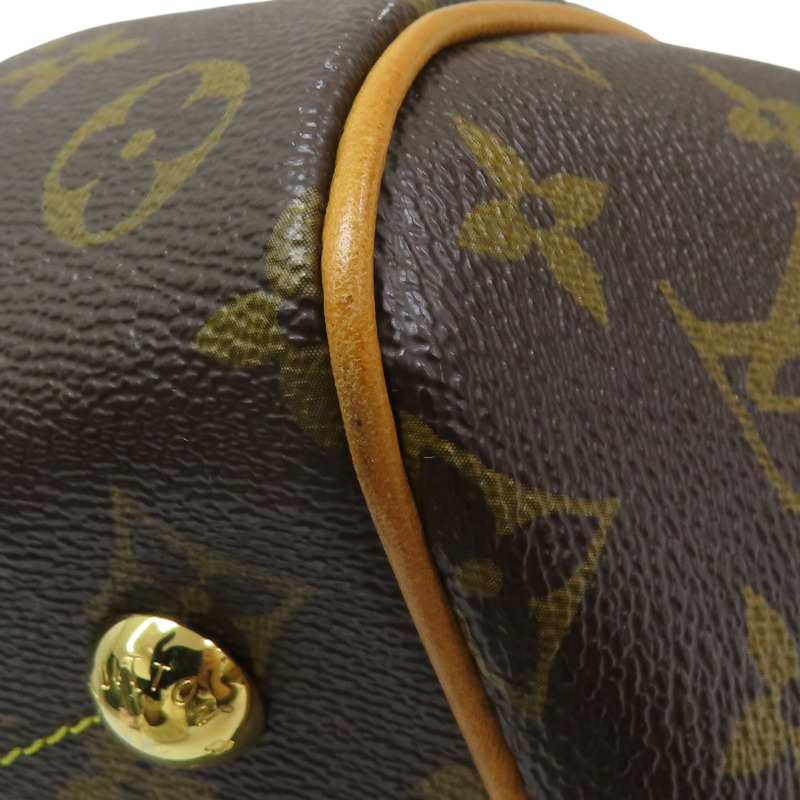 棕色 原花 帆布 Tivoli PM 手提包【LOUIS VUITTON LV 路易威登】 M40143-12
