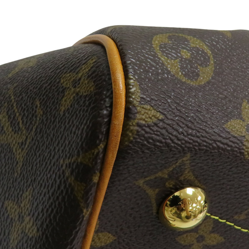 棕色 原花 帆布 Tivoli PM 手提包【LOUIS VUITTON LV 路易威登】 M40143-13