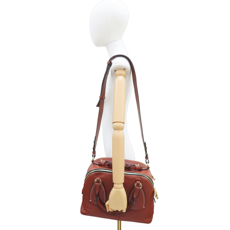 棕色 牛皮 兩用包【Chloe 克羅伊】-11