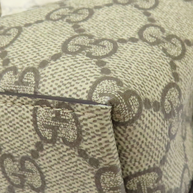 棕色 PVC帆布 GG Emblem 兩用包【GUCCI 古馳】 815118-9