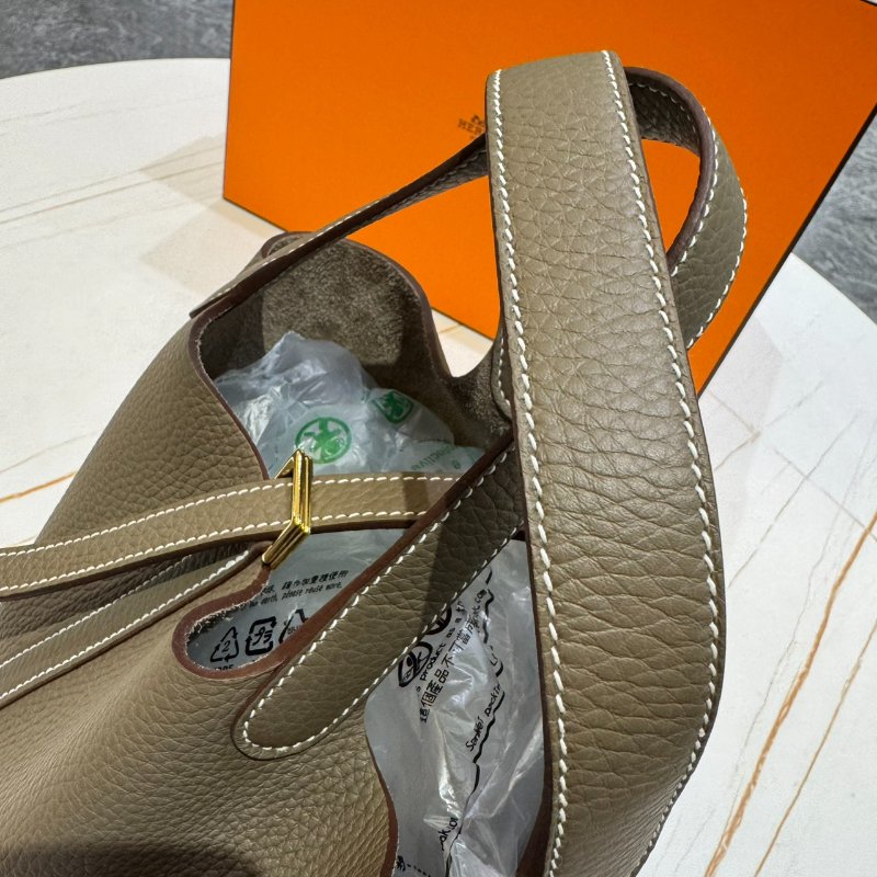 *SHIHNA名牌精品* HERMÈS Picotin 菜籃子 大象金 18cm K刻-4