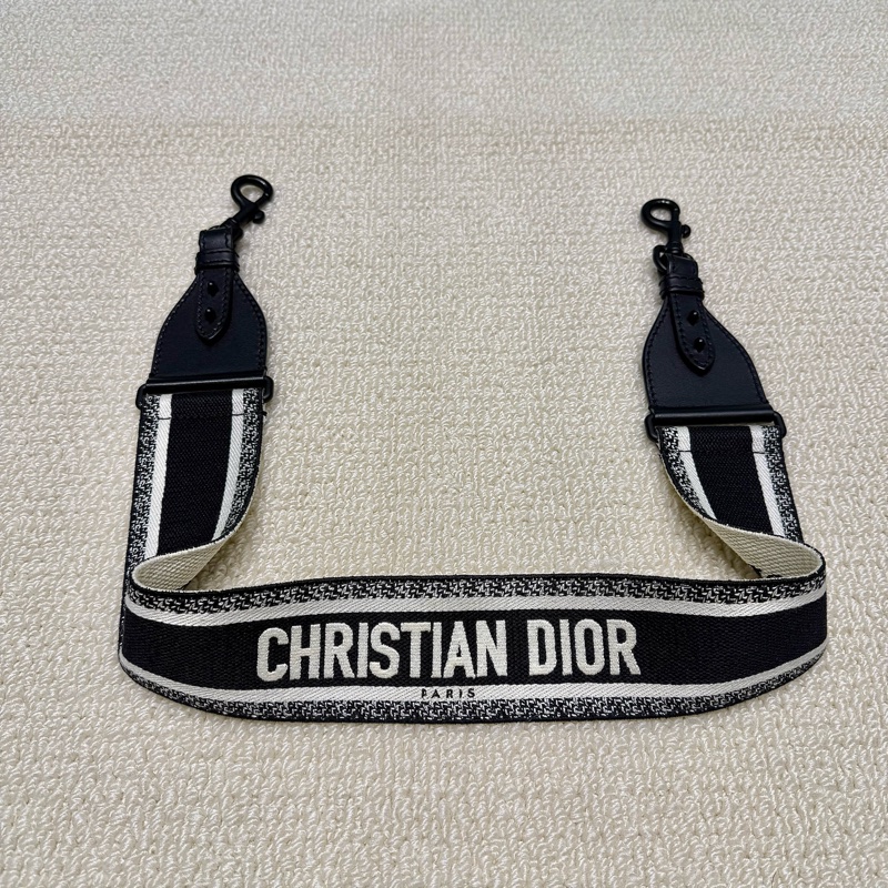 DIOR -雙色寬版編織字母背帶-3