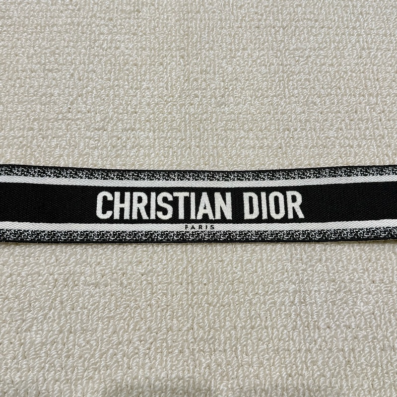 DIOR -雙色寬版編織字母背帶-5