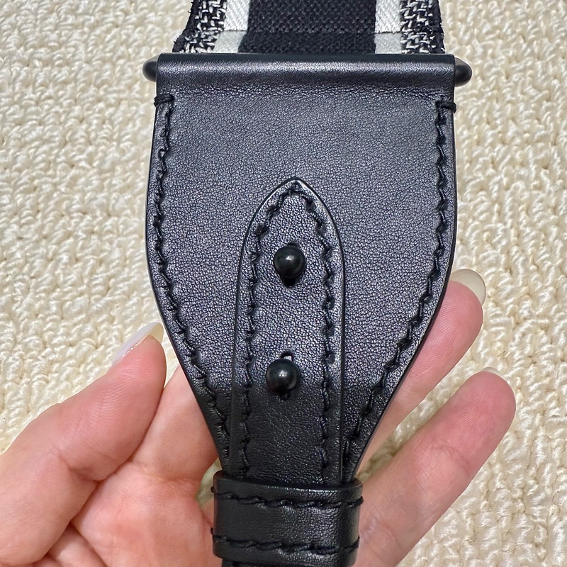 DIOR -雙色寬版編織字母背帶-7