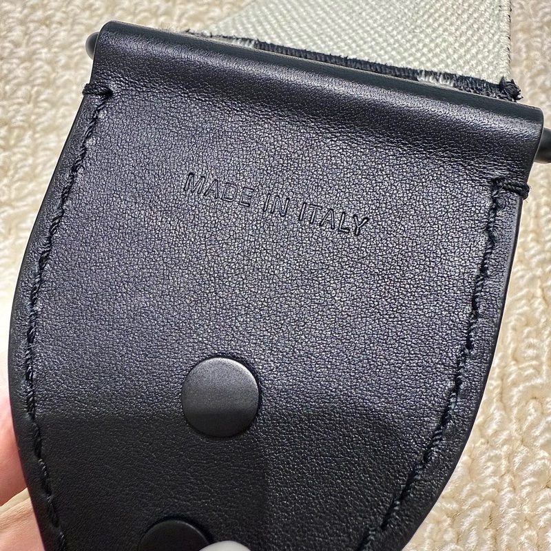 DIOR -雙色寬版編織字母背帶-8