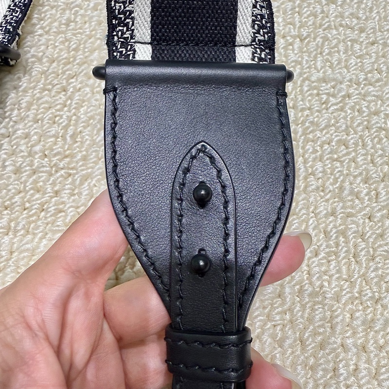 DIOR -雙色寬版編織字母背帶-9