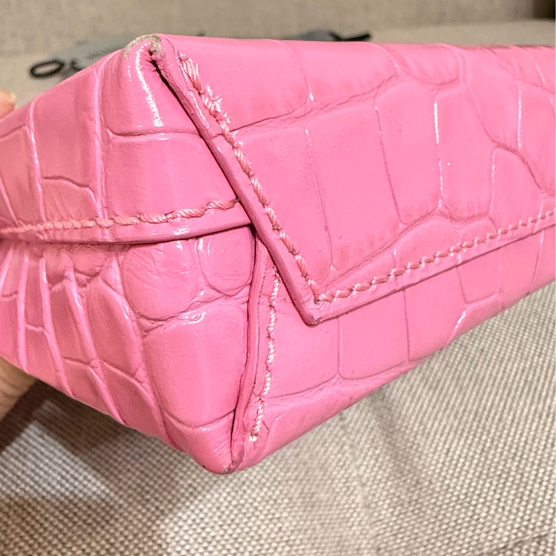 巴黎世家Balenciaga 粉紅色紙袋包-4