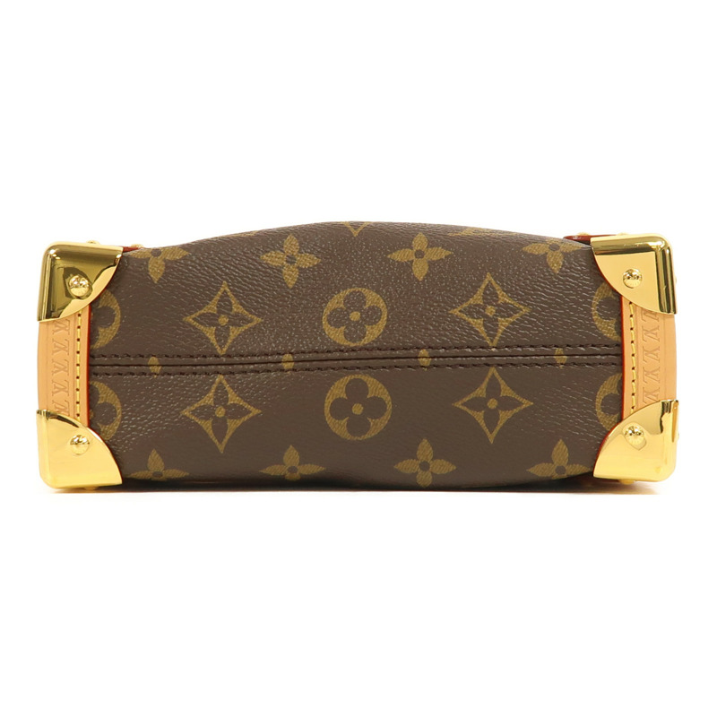 LOUIS VUITTON Monogram Side Trunk PM金扣手挽肩背兩用袋-3