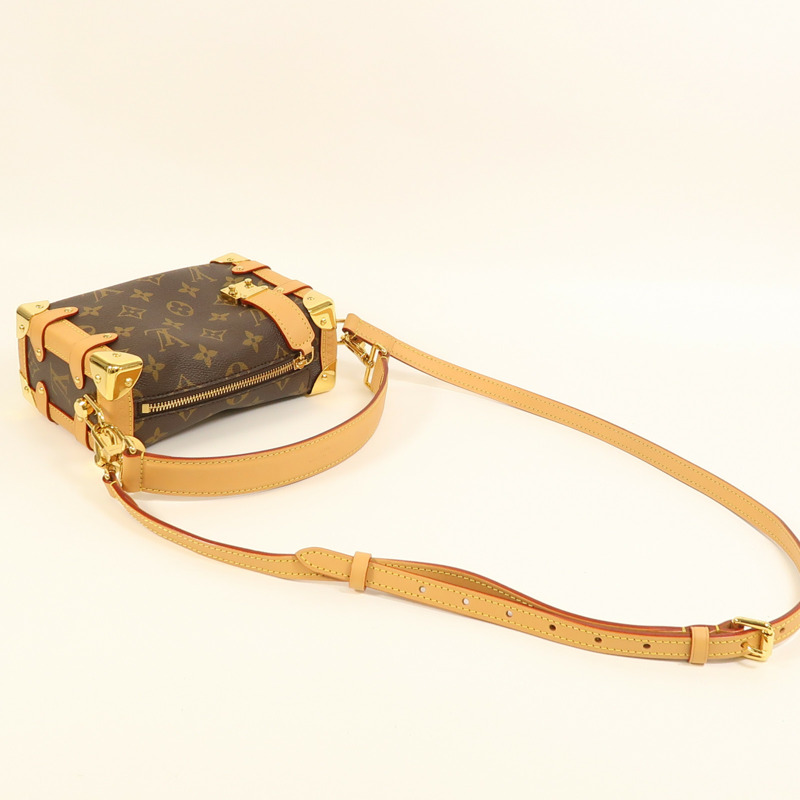 LOUIS VUITTON Monogram Side Trunk PM金扣手挽肩背兩用袋-6