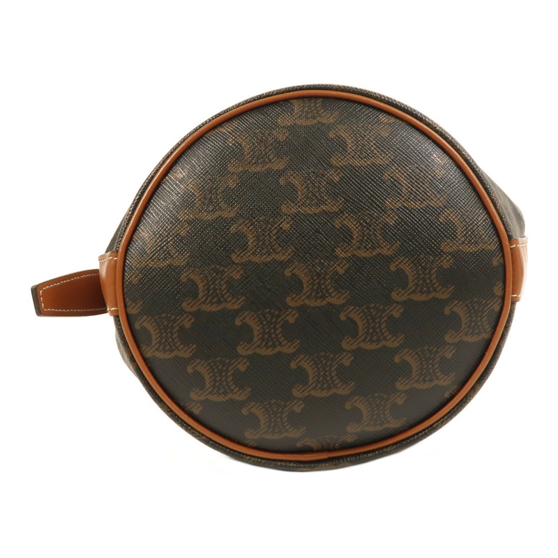 CELINE 塗層帆布Triomphe Bag金扣肩背袋-3